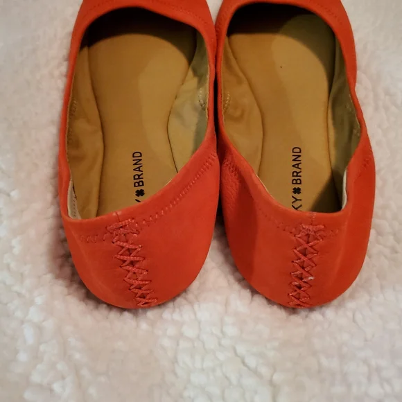 Lucky Brand Women's Emmie Ballet Flats. Coral size 10. NWOT - Picture 6 of 7